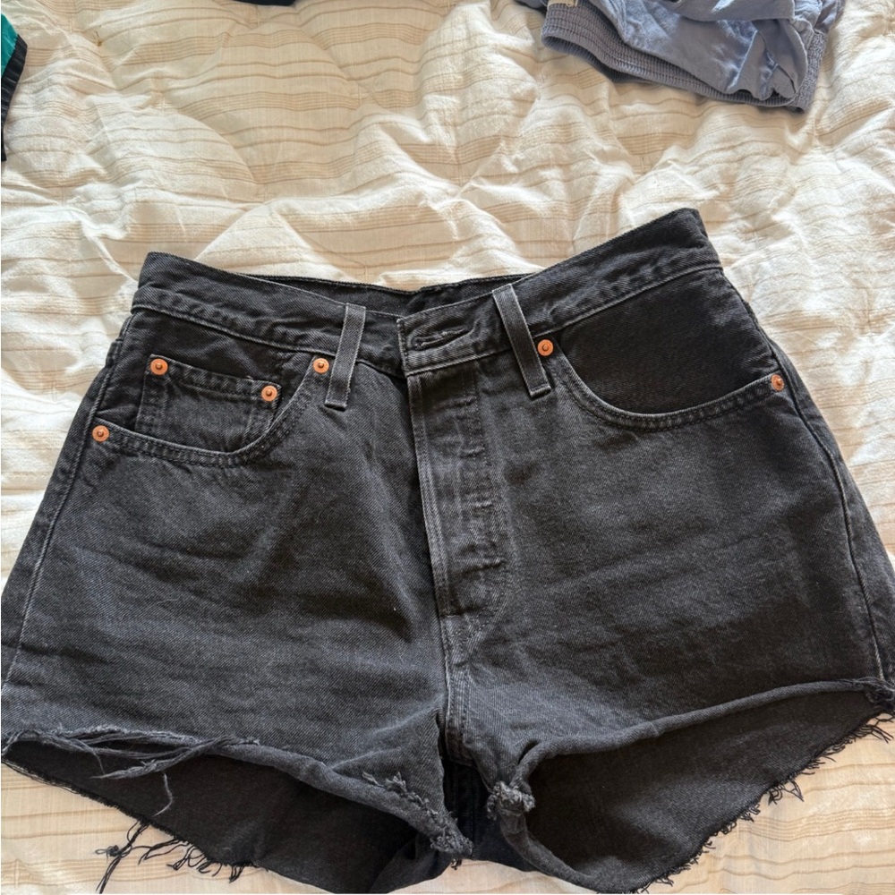 LEVIS STRAUSS 501 Stylish Black Denim Jean Shorts